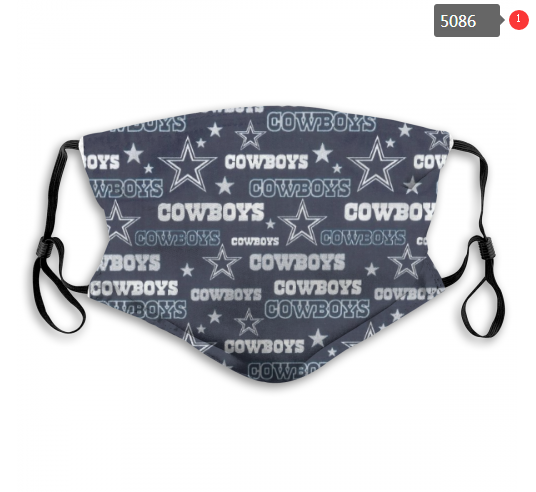 2020 NFL Dallas cowboys #14 Dust mask with filter->nfl dust mask->Sports Accessory